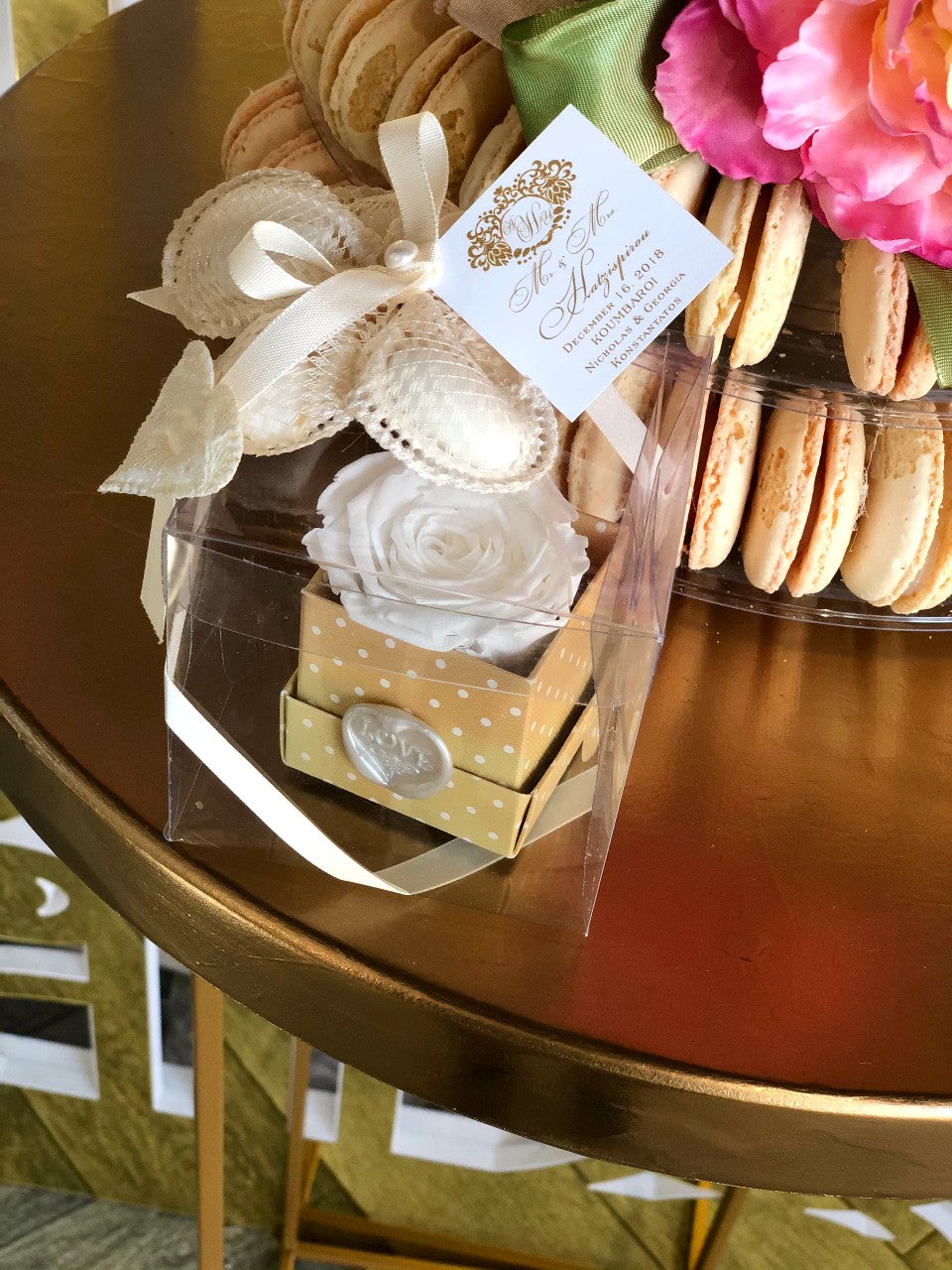 Gift Favor - Mini Floral Gift Box w/ Seal