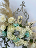 Royal Floral Feathered Centerpiece Rental