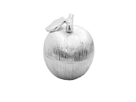 Silver Apple Shaped Honey Jar with Spoon