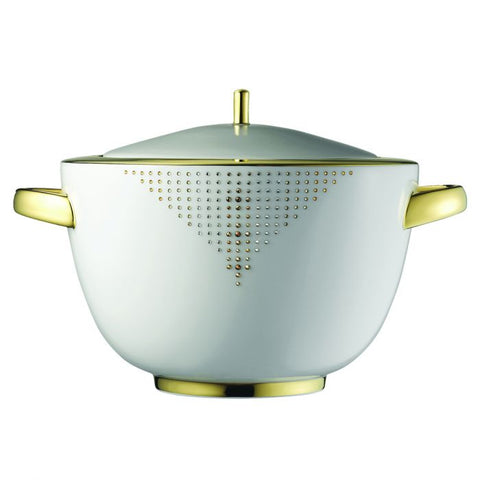 Adonis Covered Vegetable Bowl / Soup Tureen&#44; Gold