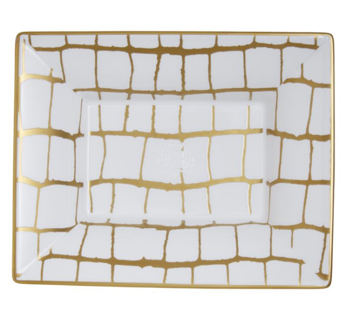 Alligator Gold Vide Poche/ Jewelry Tray