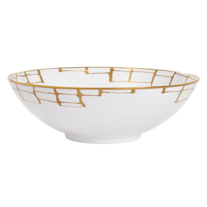 Alligator Gold Serving Bowl