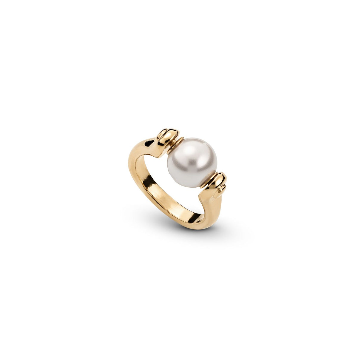 Full Pearl Moon Ring