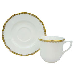 Antique Gold Tea Cup &amp; Saucer&#44; Gold