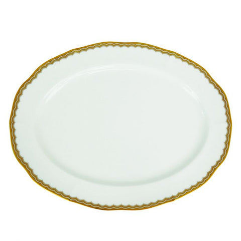 Antique Gold 11.5&quot; Oval Platter