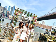 Gold Archway Backdrop Rental