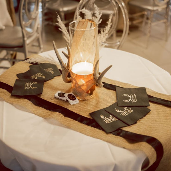 Warm Burlap Beauty Accent Table Runners Rentals