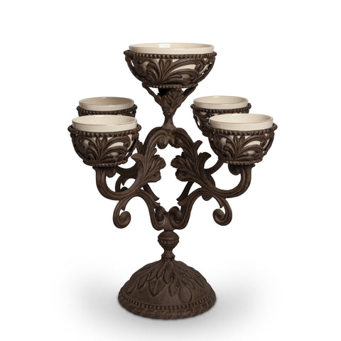 GG Collection 22.5"H Acanthus Epergne; 5 Hol - 20% OFF