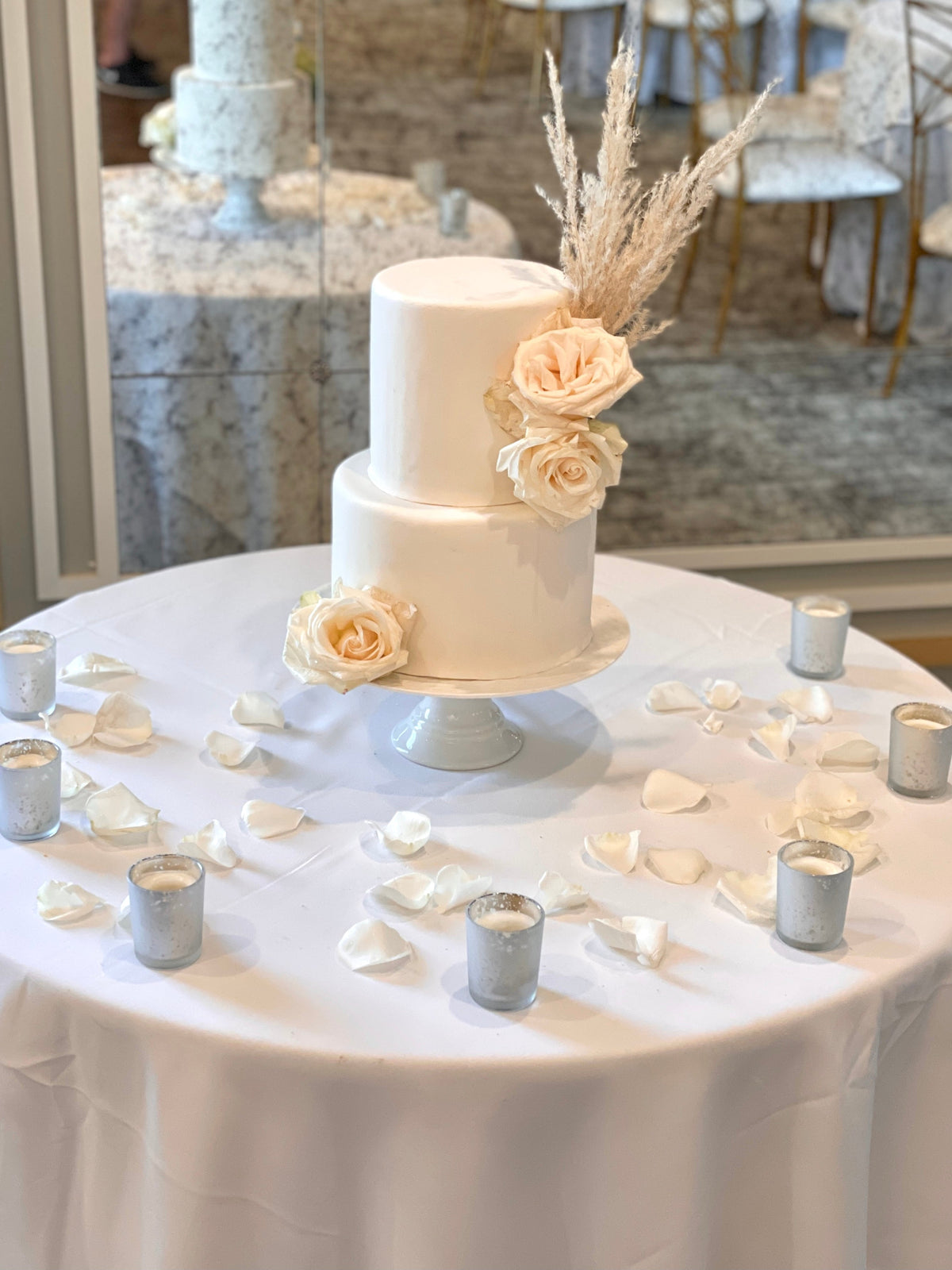 Boho Chic Two Tier Faux Cake Display