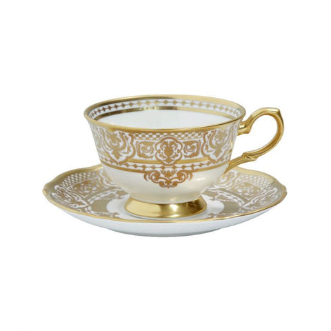 Carlsbad Queen White&#44; Tea Cup &amp; Saucer