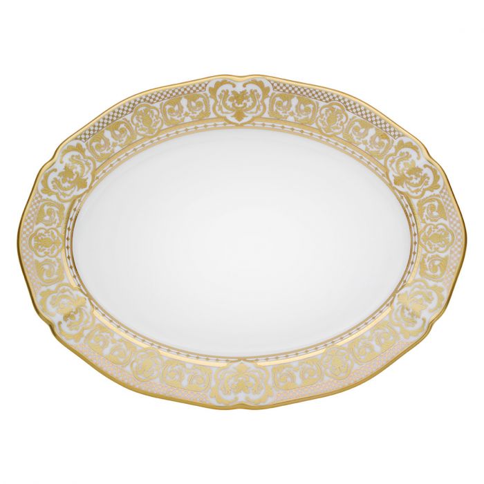 Carlsbad Queen White&#44; 14&quot; Oval Platter