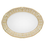 Carlsbad Queen White&#44; 14&quot; Oval Platter