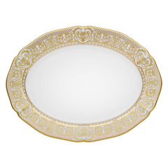 Carlsbad Queen White&#44; 14&quot; Oval Platter