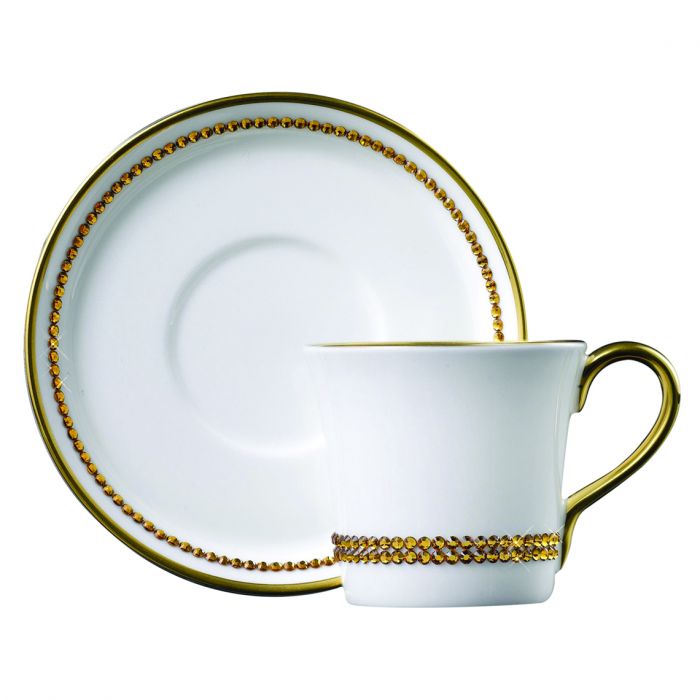 Chain Topaz Espresso Cup & Saucer