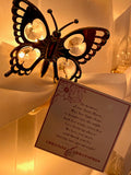 Shimmering Butterly Night Light With Bow