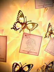 Shimmering Butterly Night Light With Bow