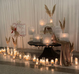 Shimmering Pearl Six Piece Seating Chart and Champagne Display Rental