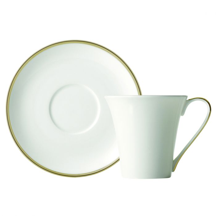 Comet Gold Tea Cup &amp; Saucer&#44; Gold