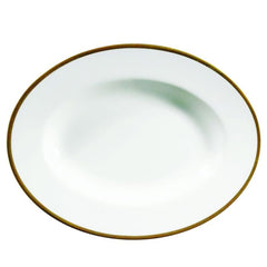 Comet Gold 9&quot; Oval Platter&#44; Gold