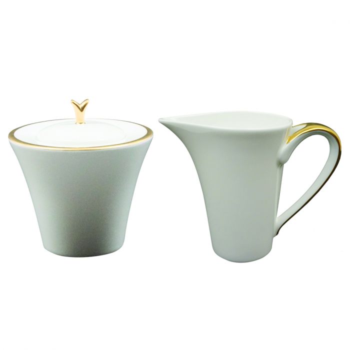 Comet Gold Sugar &amp; Creamer Set&#44; Gold