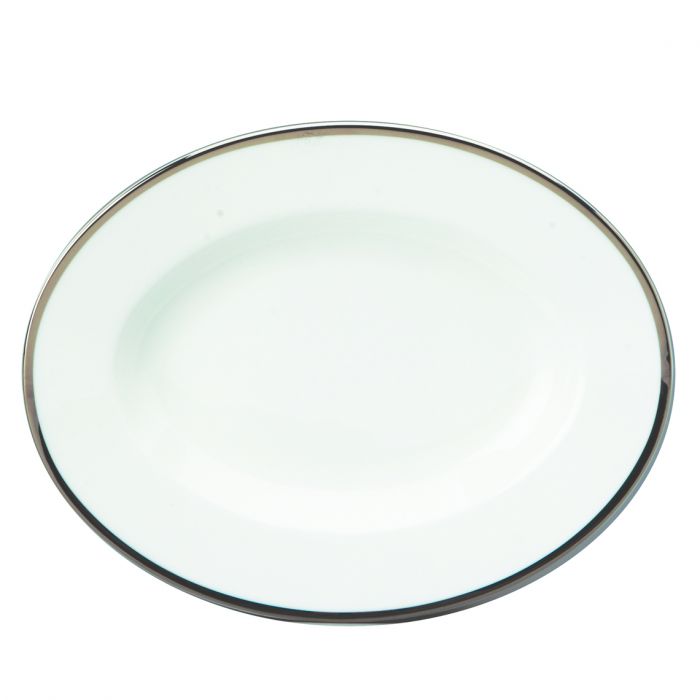 Comet Platinum 9&quot; Oval Platter&#44; Platinum