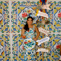Sicilian Tile Backdrop Rental