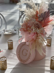 Beautifully Blush Hat Box Centerpieces