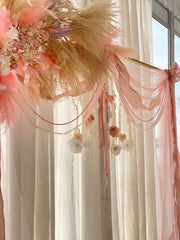 Beautifully Blush Floral Backdrop Rental