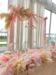 Beautifully Blush Floral Backdrop Rental