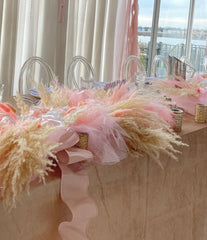 Beautifully Blush 12 Foot Pampas Runner Rental