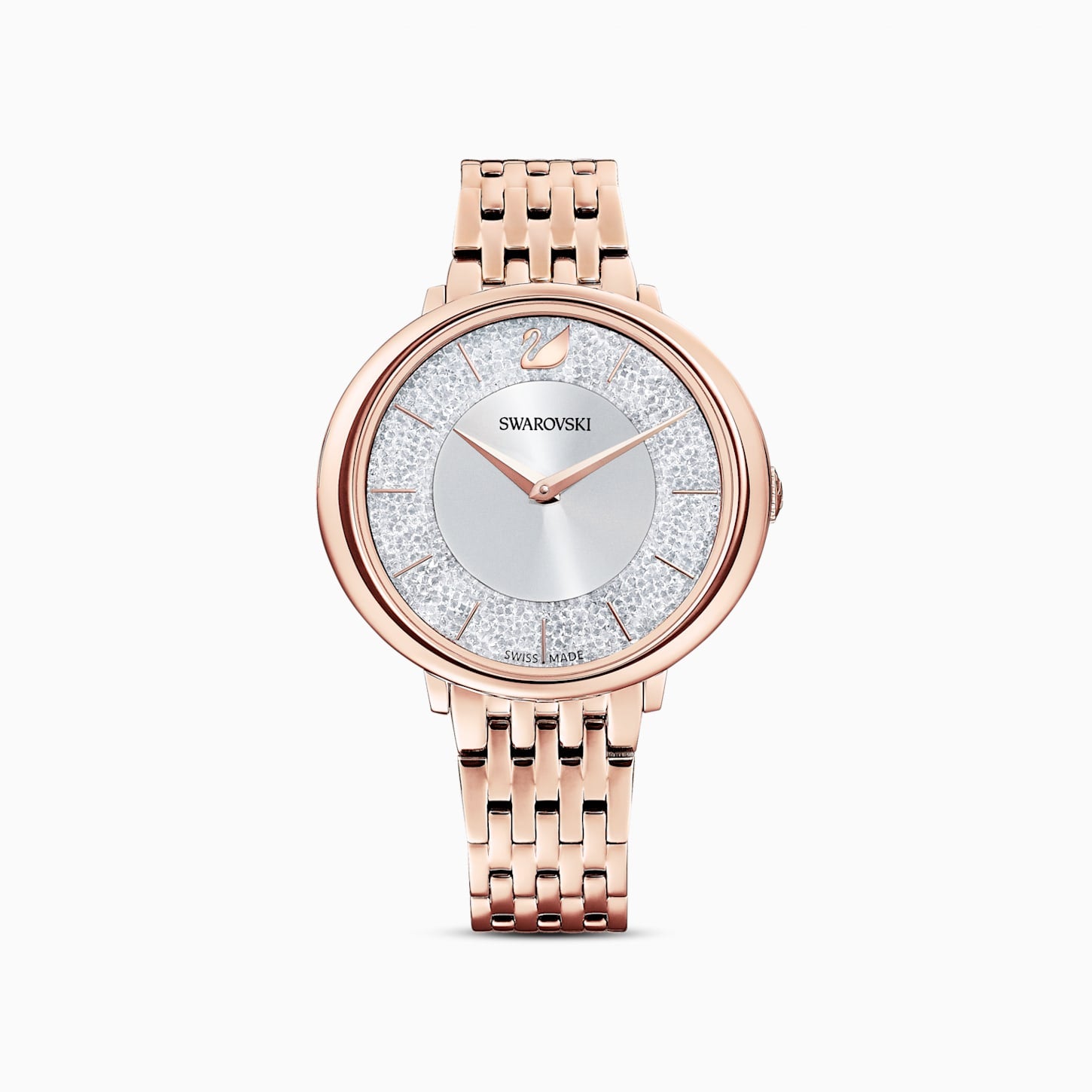 Dalmazio Design - Swarovski Cristalline Chic Watch&#44; Metal Bracelet&#44; Rose Gold Tone&#44; Rose-Gold Tone Pvd