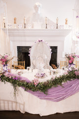 Lavender Garden Swag and Table Decor Package Rental