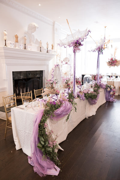 Lavender Garden Swag and Table Decor Package Rental