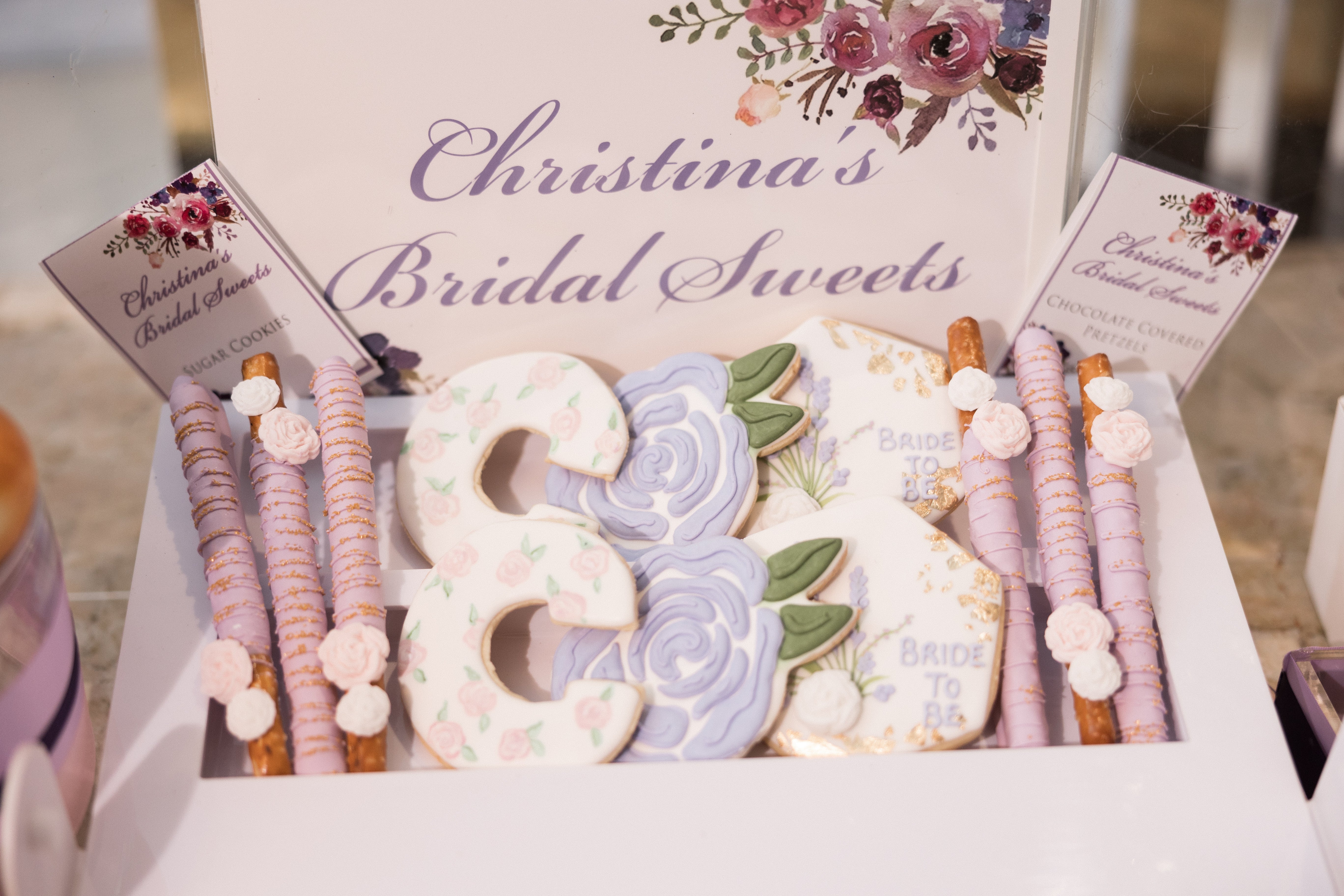 Lavender Garden Theme Dessert Bar and Golden Gates Rental