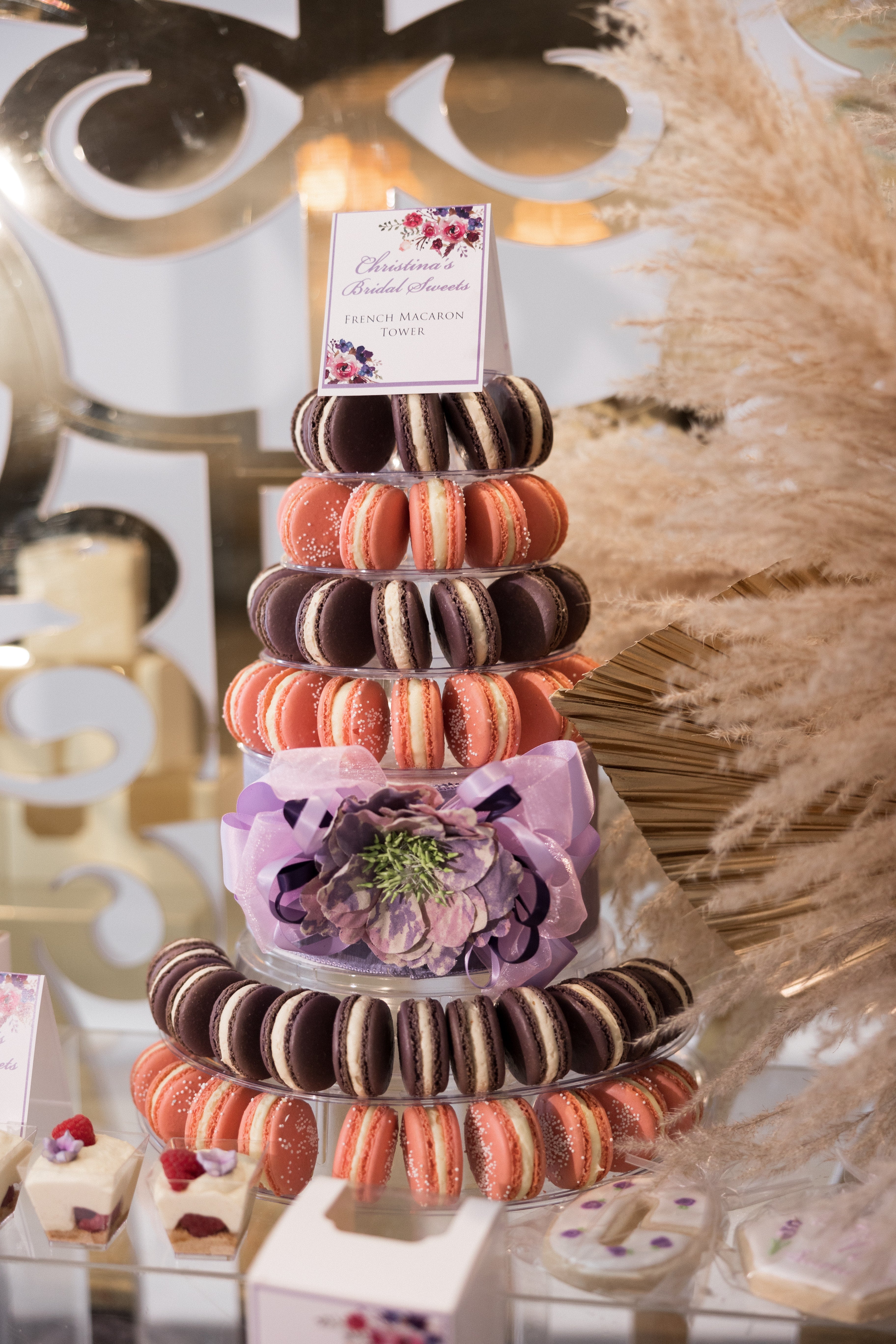 Lavender Garden Theme Dessert Bar and Golden Gates Rental