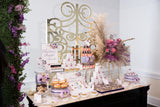 Lavender Garden Theme Dessert Bar and Golden Gates Rental