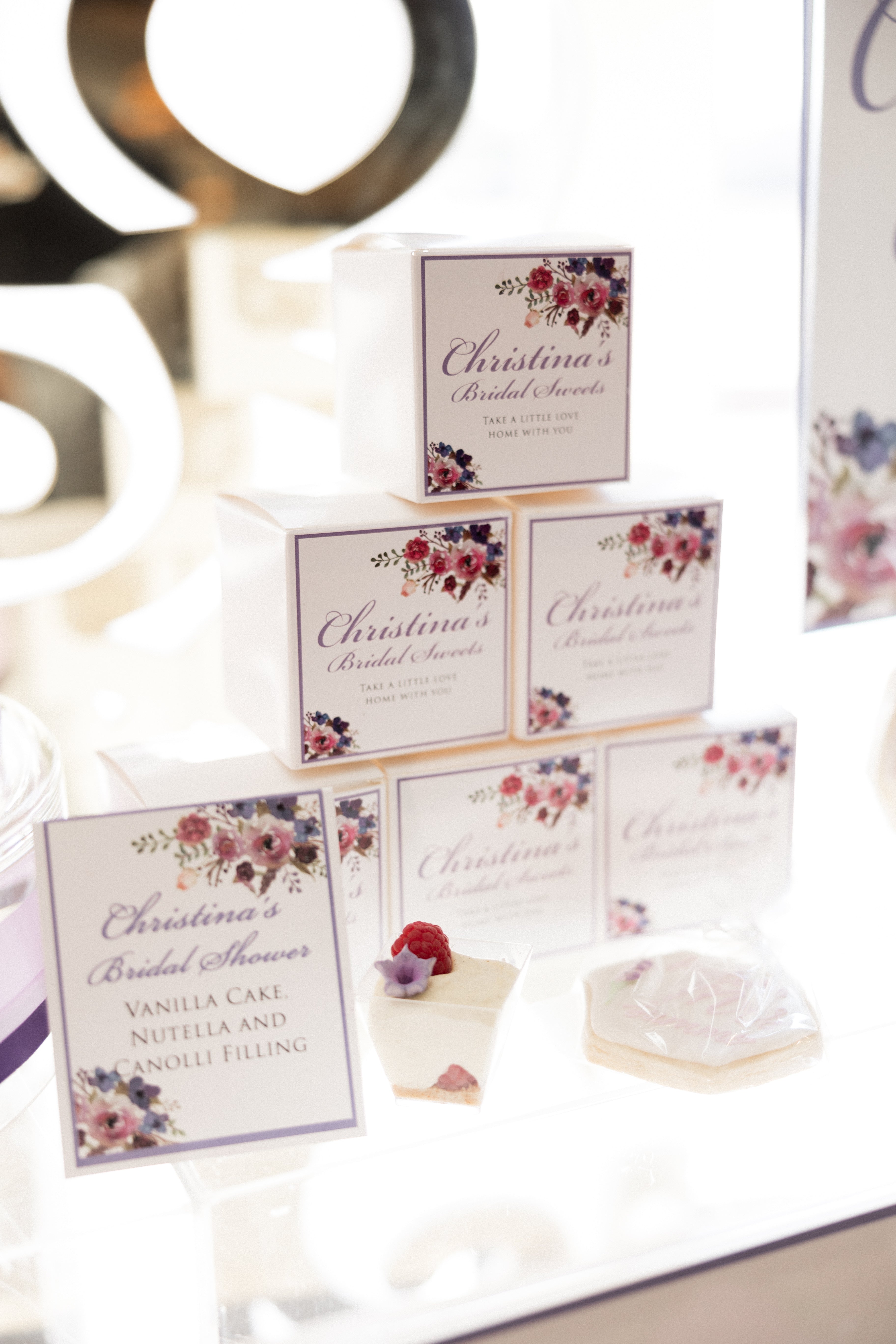 Lavender Garden Theme Dessert Bar and Golden Gates Rental