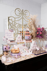 Lavender Garden Theme Dessert Bar and Golden Gates Rental