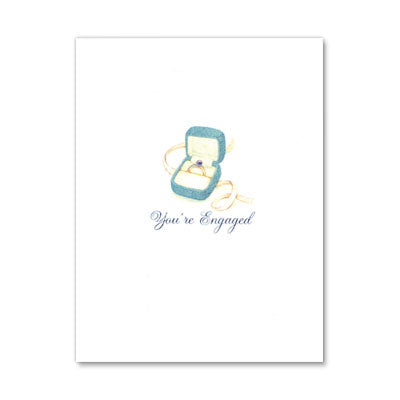 Ring Box w/ Glitter Engagement Card