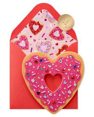 Donut heart Valentine's Day Greeting Card
