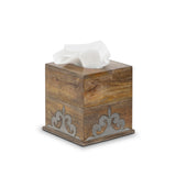 GG Collection Wood And Metal Tissue Box - 20% OFF