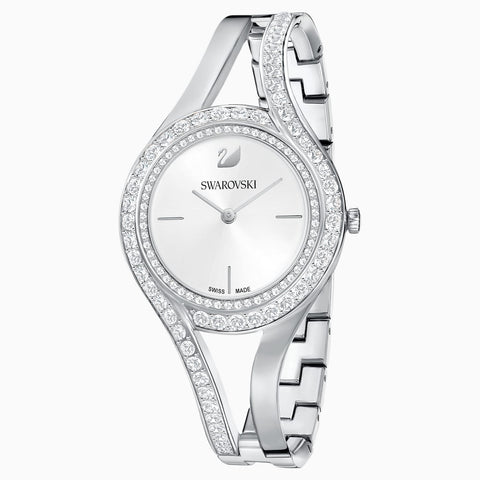 Swarovski Eternal Watch; Metal Bracelet; White; Stainless Steel Dalmazio Design