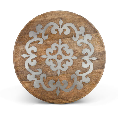 GG Collection Wood/Metal 18" Lazy Susan - 20% OFF