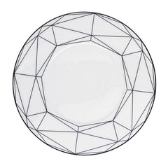 Gem Cut Onyx Salad/ Dessert Plate