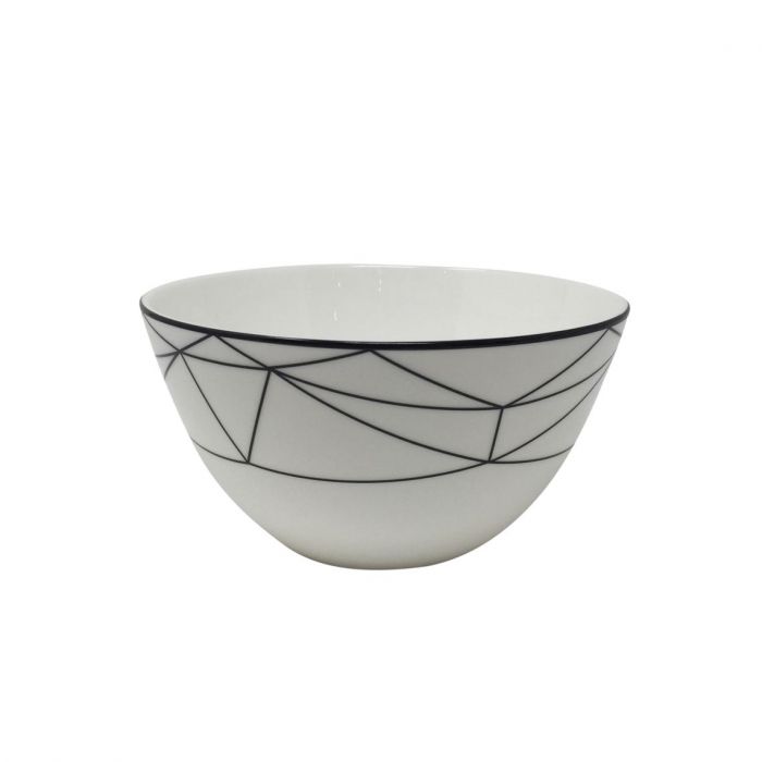 Gem Cut Onyx Cereal Bowl/ All Purpose