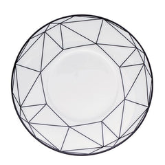 Gem Cut Onyx Bread & Butter Plate