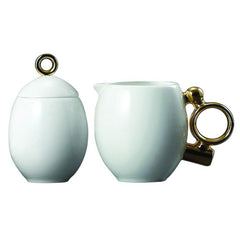 Geometrica Gold Sugar & Creamer Set