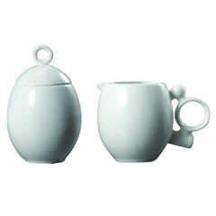 Geometrica White Sugar Creamer Set