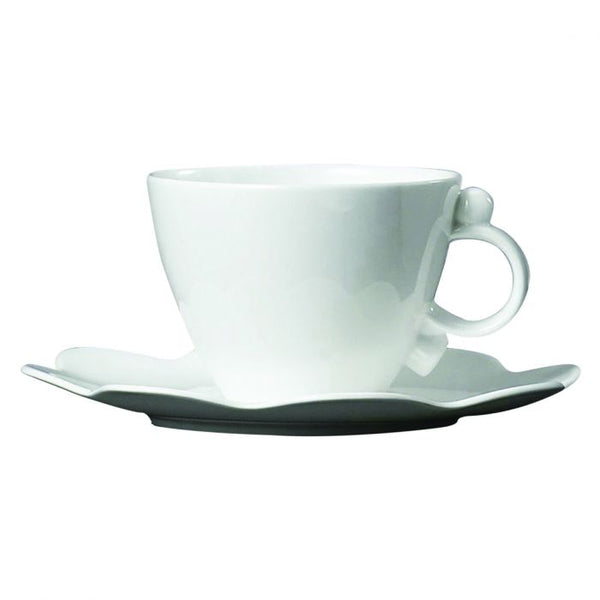 Geometrica White Tea Cup Saucer set of 2