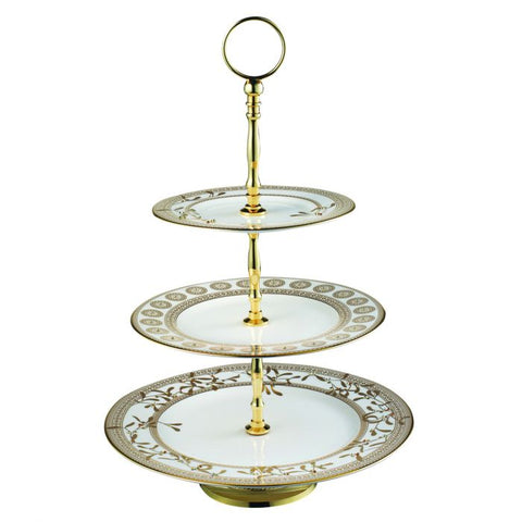 Golden Leaves 3-Tier Cake Stand